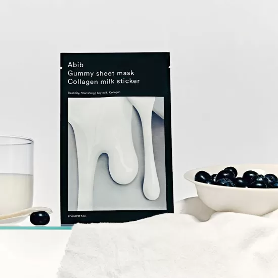 Abib Gummy Sheet Mask Collagen Milk Sticker - 1stk