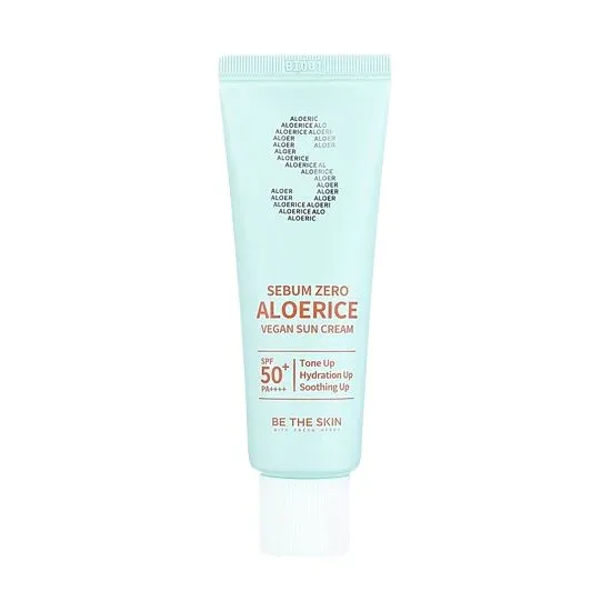Be The Skin Sebum Zero Aloerice Vegan Sun Cream SPF 50+ 50ml