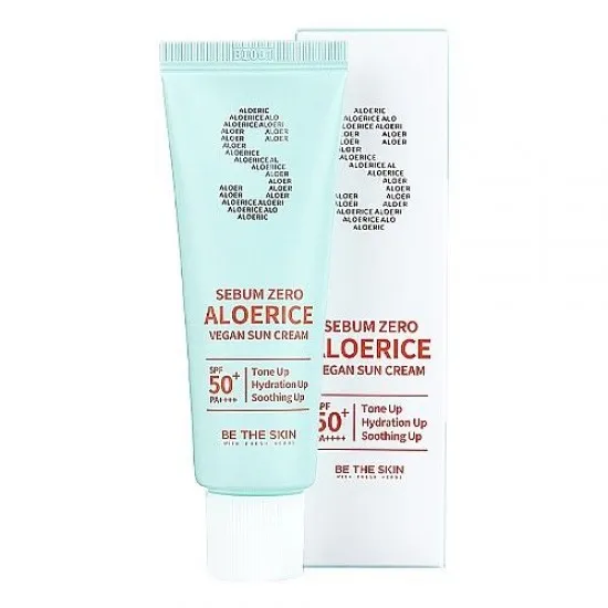 Be The Skin Sebum Zero Aloerice Vegan Sun Cream SPF 50+ 50ml