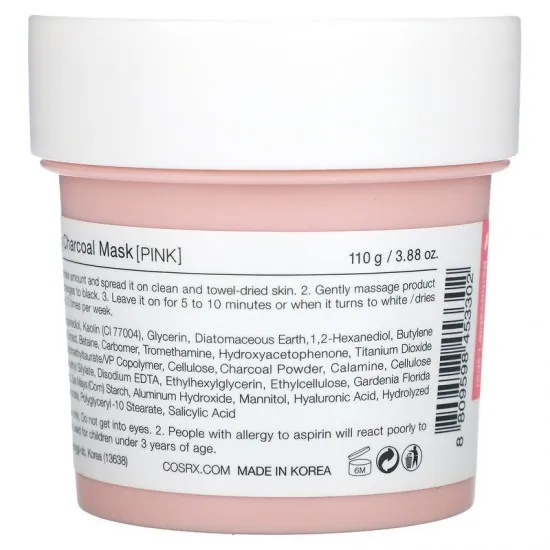COSRX Poreless Clarifying Charcoal Mask 110g