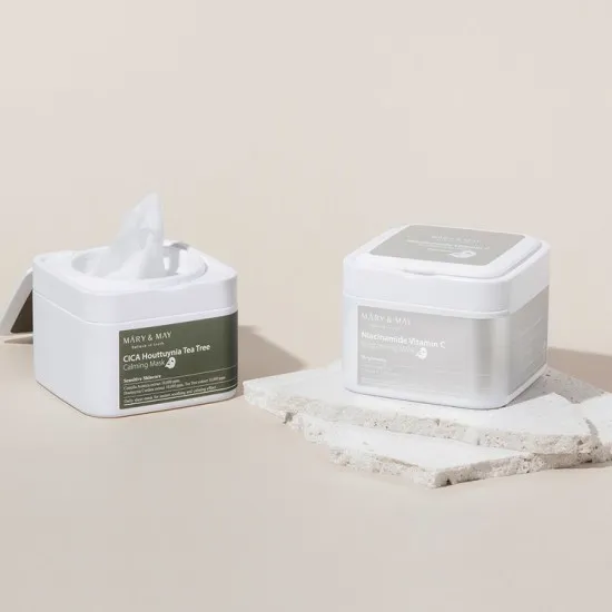 Mary & May CICA Houttuynia Tea Tree Calming Mask 30stk Mary & May CICA Houttuynia Tea Tree Calming Mask 30stk
