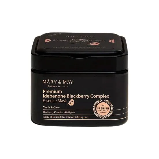 Mary & May Premium Idebenone Blackberry Complex Essence Mask 20stk