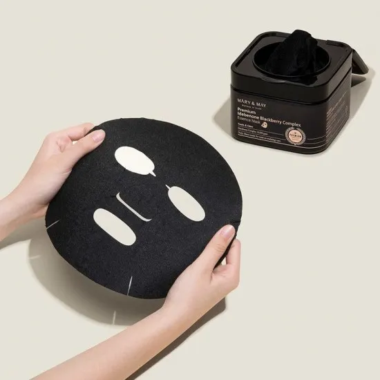 Mary & May Premium Idebenone Blackberry Complex Essence Mask 20stk