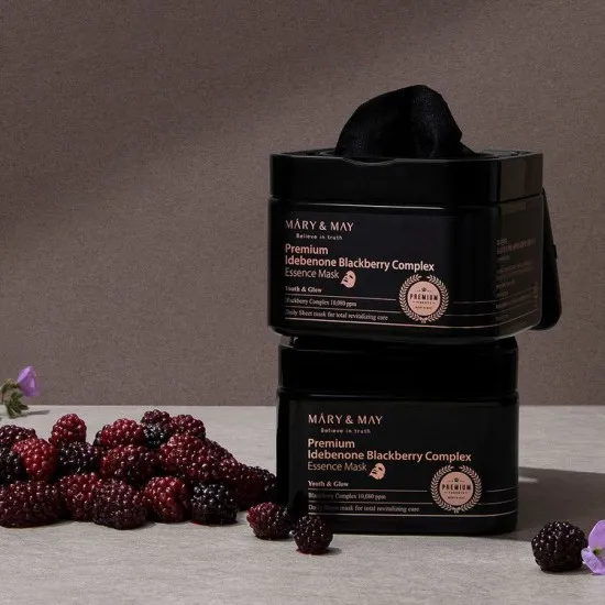 Mary & May Premium Idebenone Blackberry Complex Essence Mask 20stk