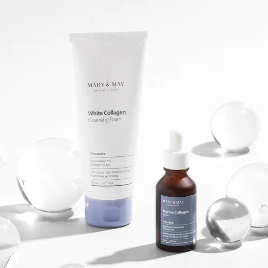 Mary & May White Collagen Cleansing Foam 150ml