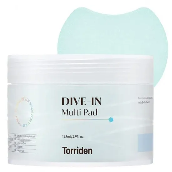 Torriden DIVE-IN Low molecule Hyaluronic Acid Multi Pad 80stk